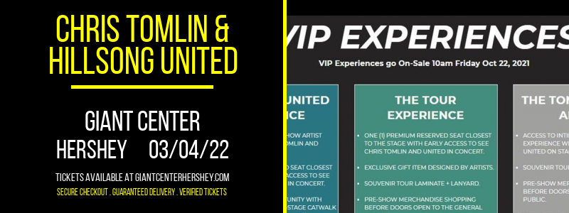 Chris Tomlin & Hillsong United at Giant Center tickets Chris Tomlin & Hillsong United at Giant Center